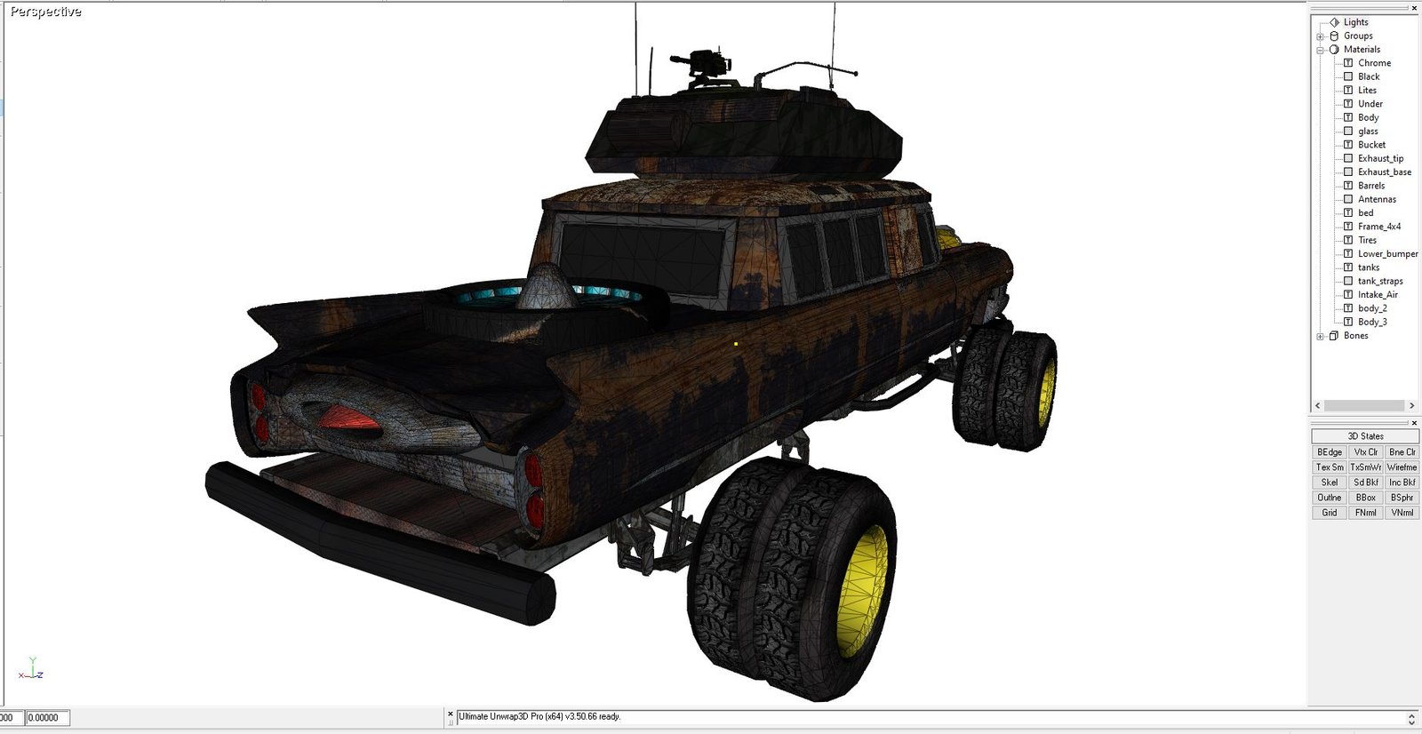 1962 Cadillac Wastelands car model