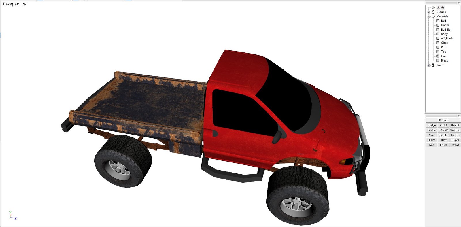 Red Van Pickup - Half van truck - Image 2