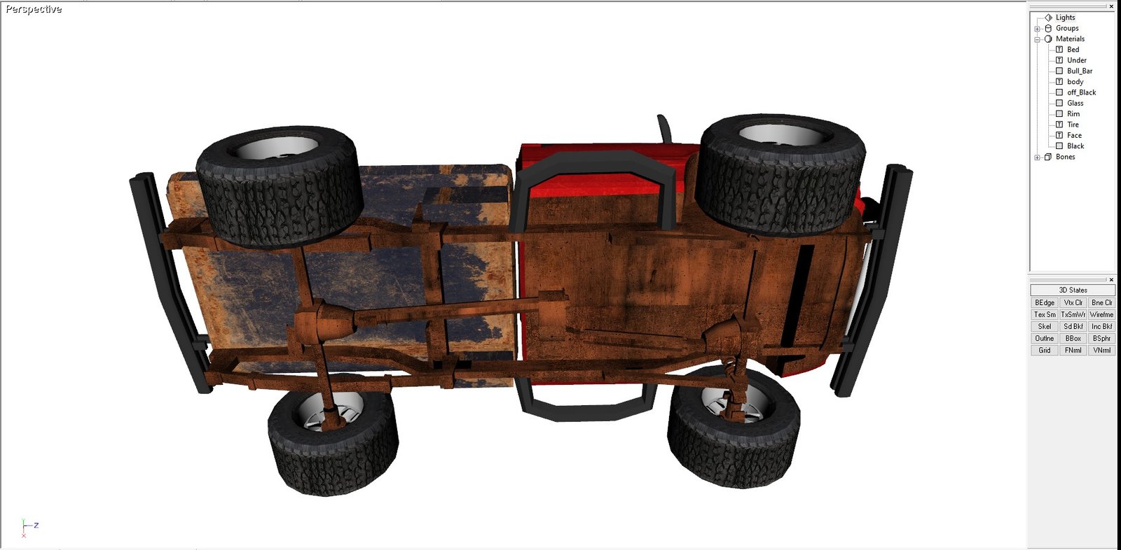 Red Van Pickup - Half van truck - Image 3