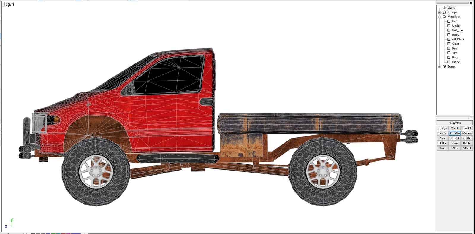 Red Van Pickup - Half van truck - Image 7