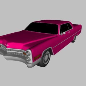 1970 Cadillac coupe Deville V8 - Pink