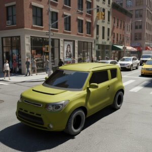 Kia Soul - Street 3D Model 4 dr