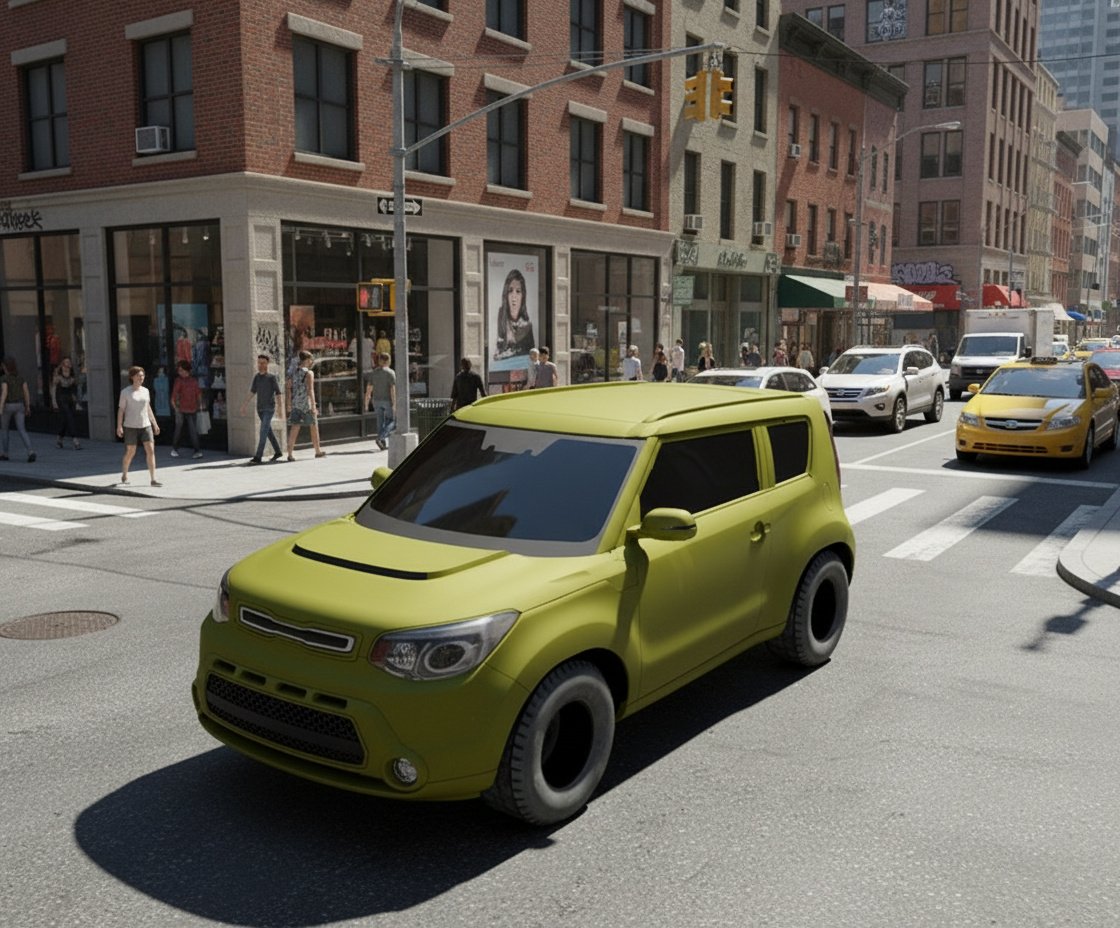 Kia Soul - Street 3D Model 4 dr