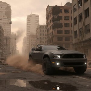 Wastelands 18 - post apocalyptic car model