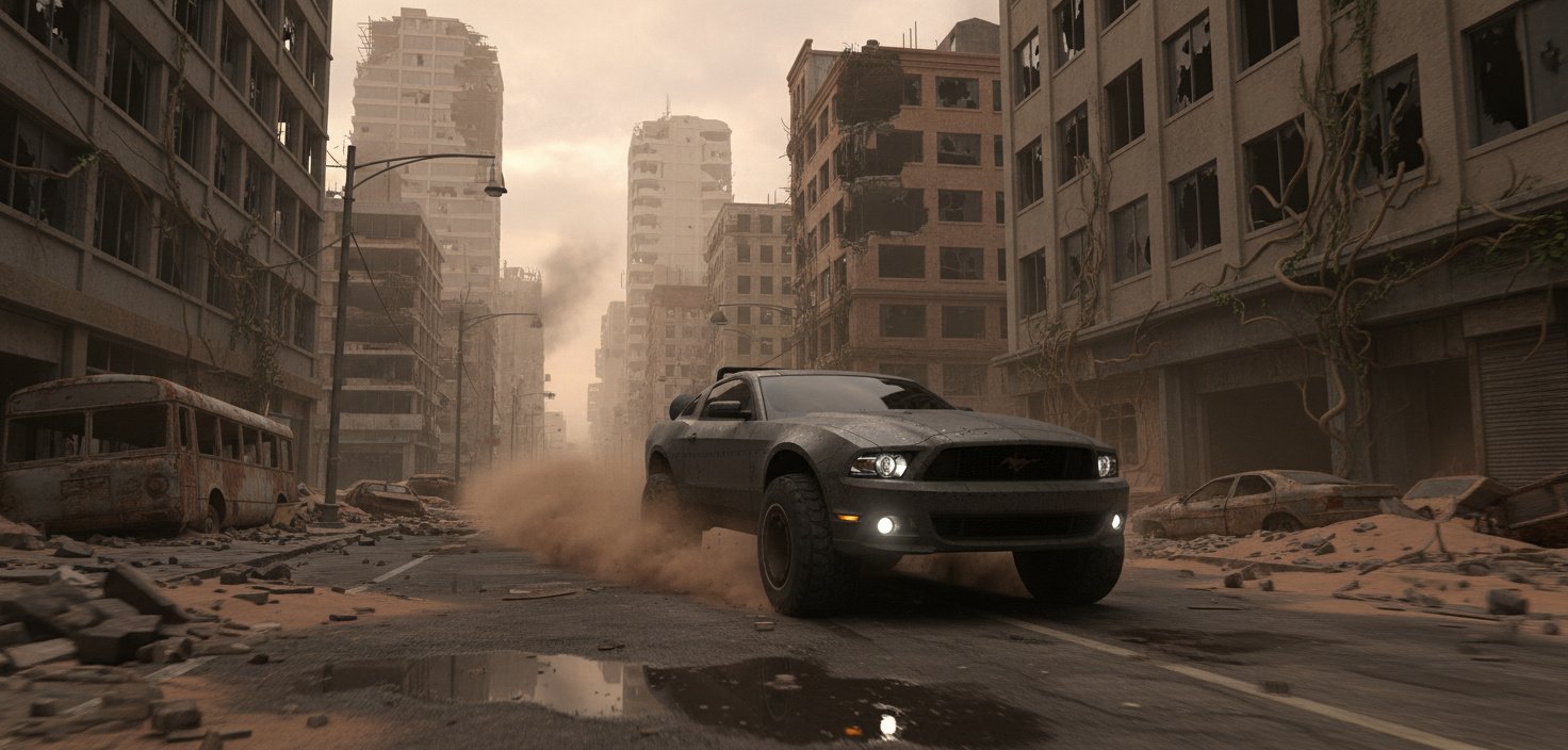 Wastelands 18 - post apocalyptic car model