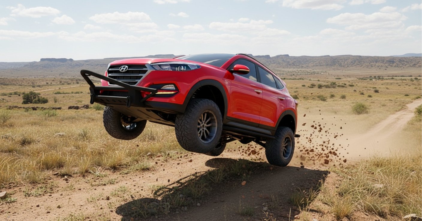 Lifted off-road Hyundai Tucson - 3D Model
