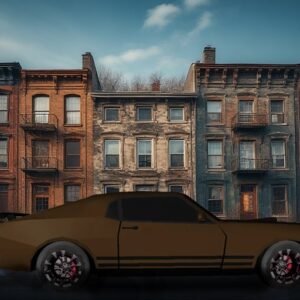 1970 Mustang muscle car 3D Model