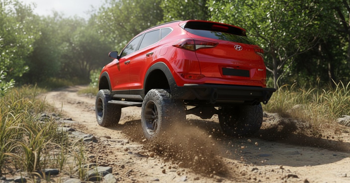 Lifted off-road Hyundai Tucson - 3D Model - Image 9