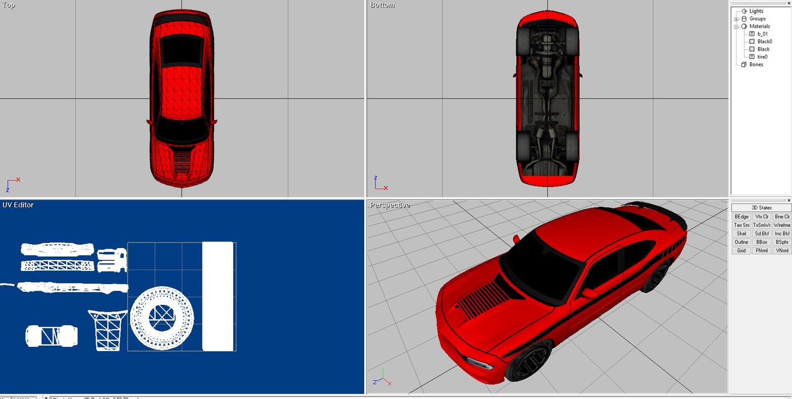 Custom Dodge Charger 2 door model Red - Image 4