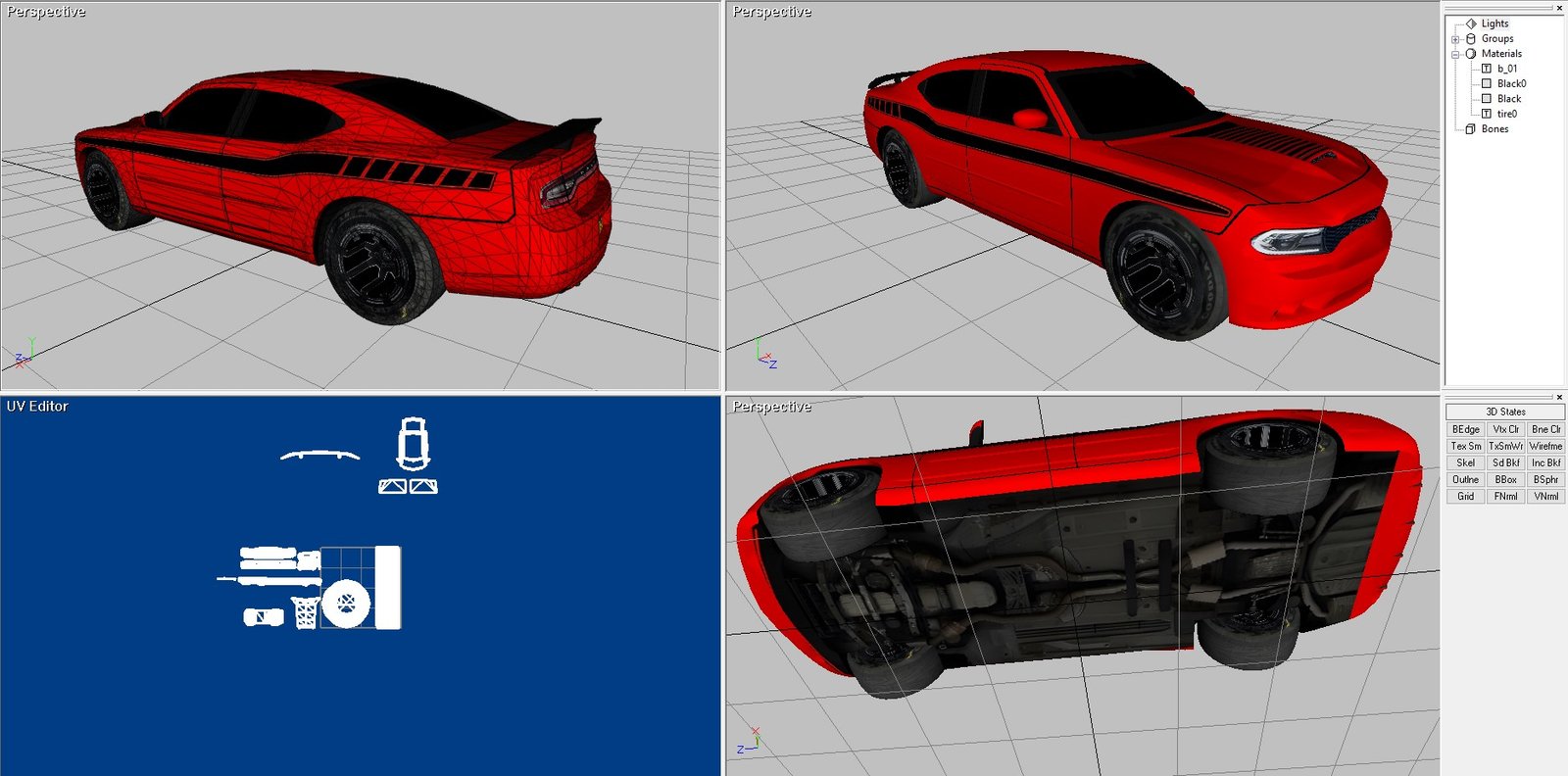 Custom Dodge Charger 2 door model Red - Image 5