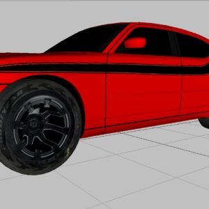 Custom Dodge Charger 2 door model Red