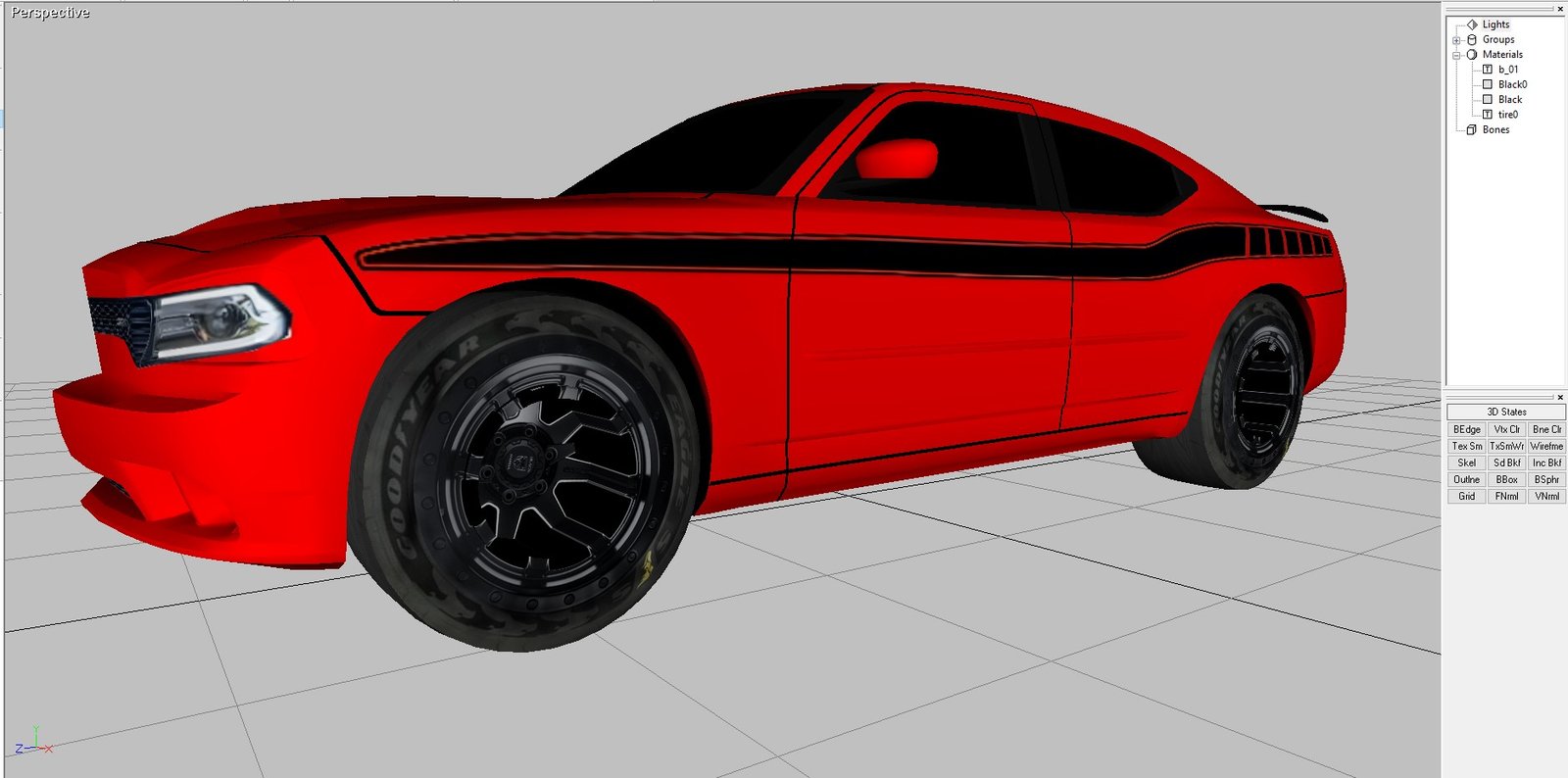 Custom Dodge Charger 2 door model Red