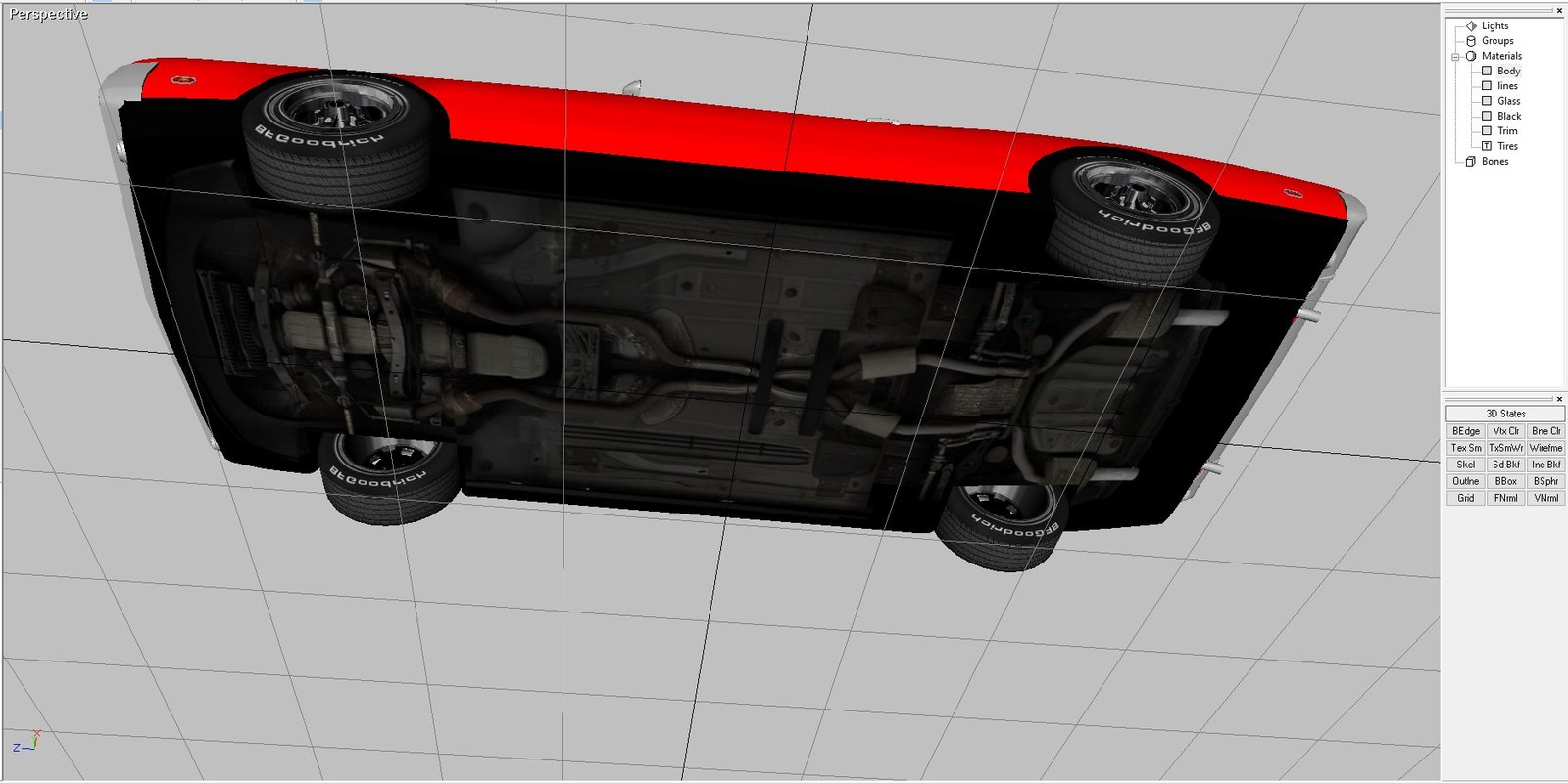 1972 Mercury Cougar sports car 3D Model - Image 7