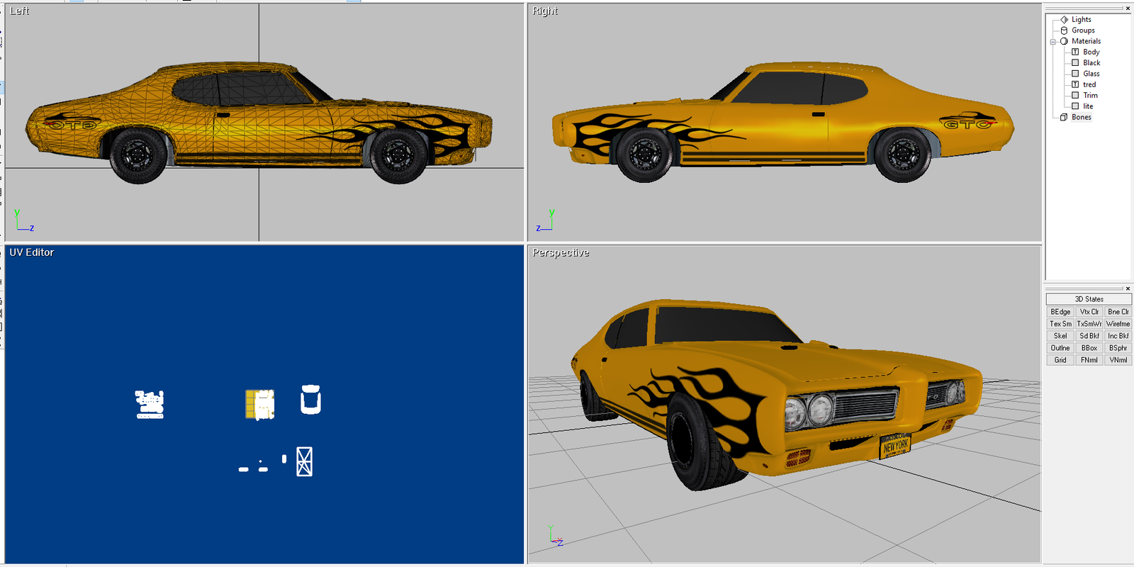 Pontiac GTO - Muscle Car in Gold - Image 3
