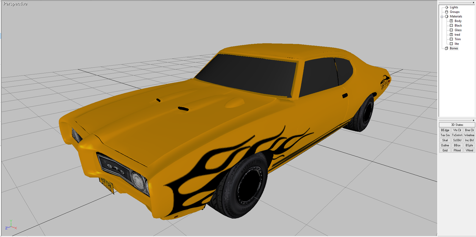 Pontiac GTO - Muscle Car in Gold