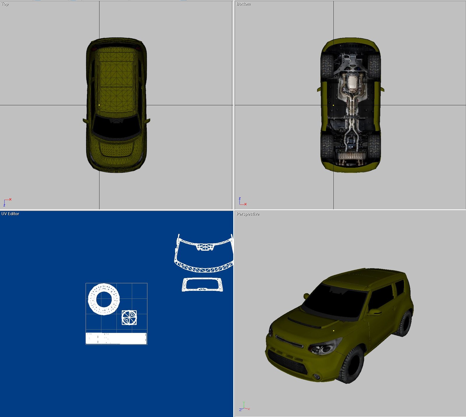 Kia Soul - Street 3D Model 4 dr - Image 12
