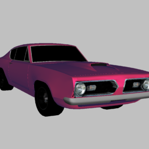 Hot Pink 1968 Plymouth Barracuda