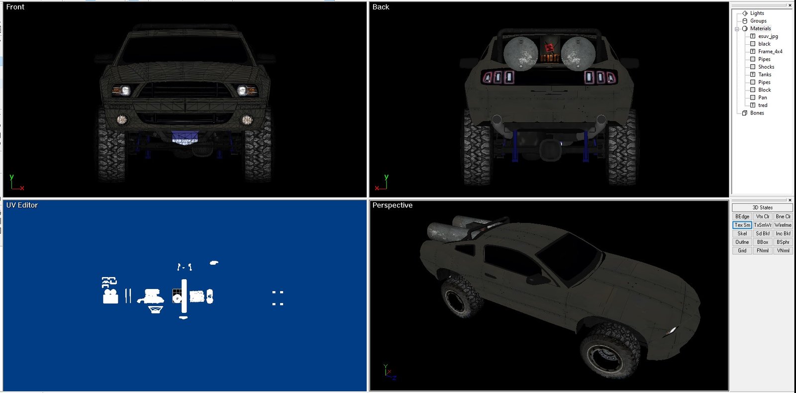 Wastelands 18 - post apocalyptic car model - Image 3
