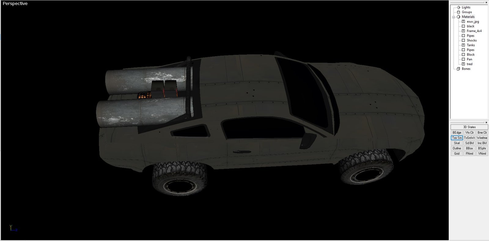 Wastelands 18 - post apocalyptic car model - Image 7