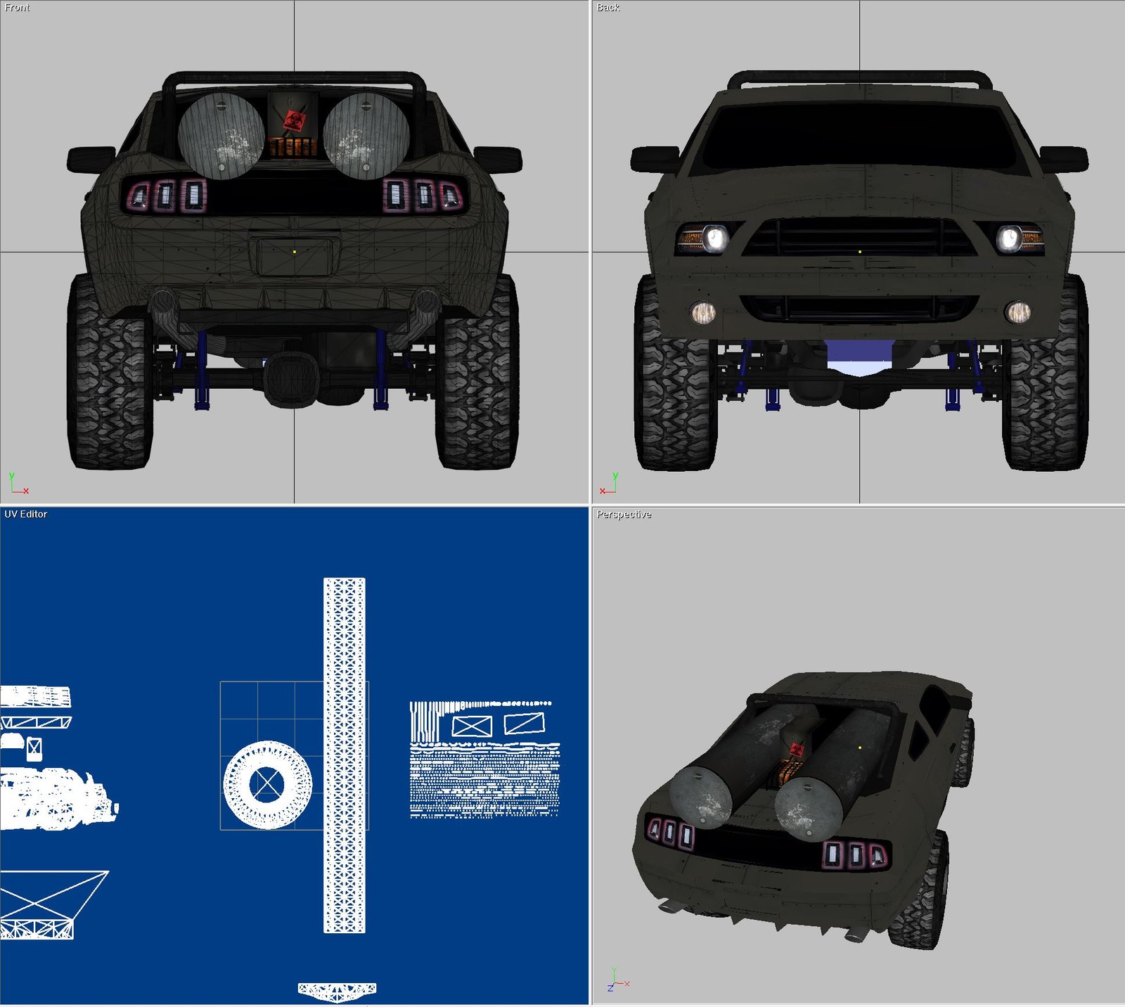 Wastelands 18 - post apocalyptic car model - Image 9