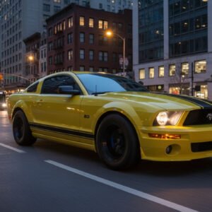 Retro 2000s era Ford Mustang 3D Model