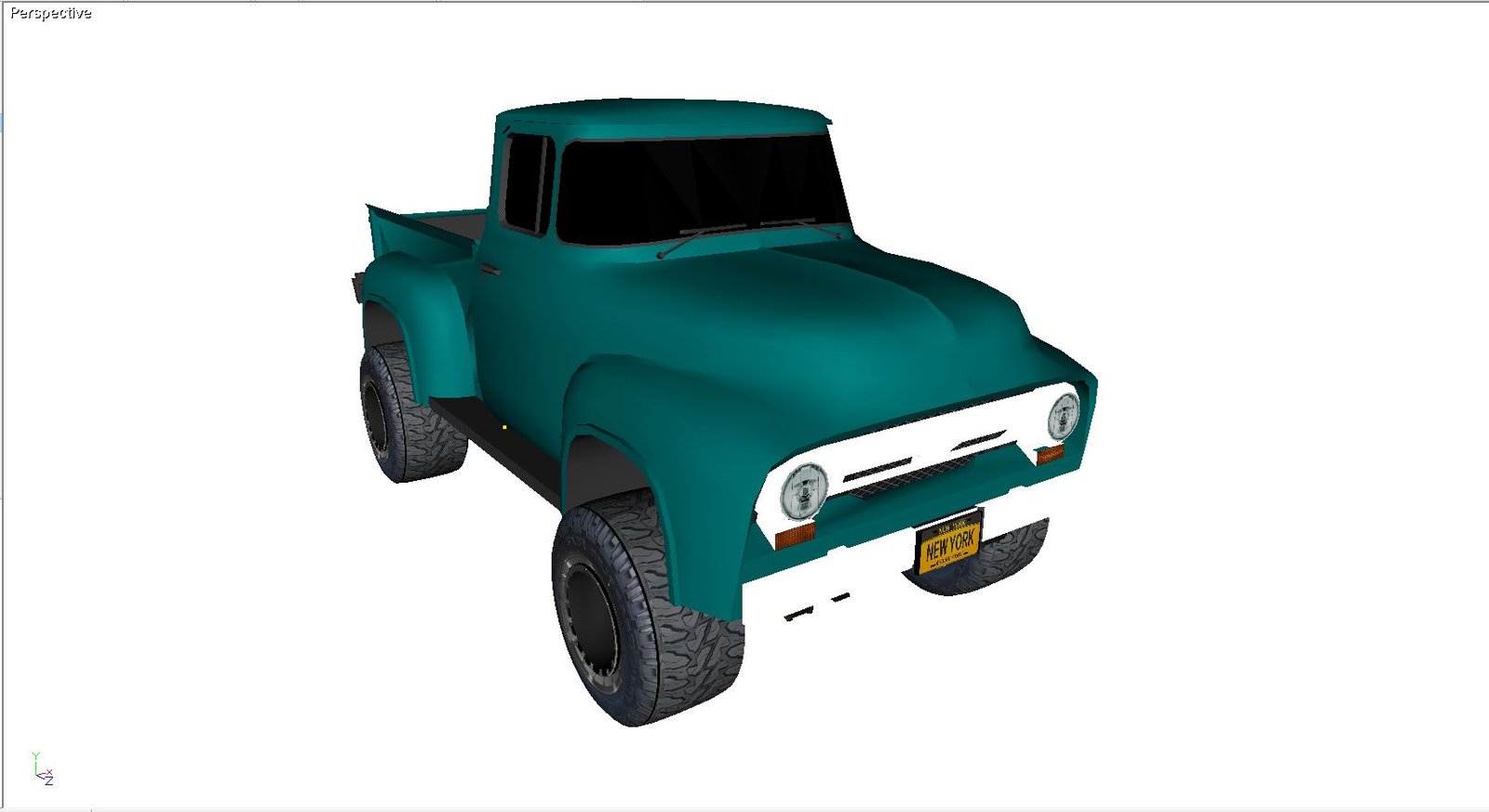 1956 Ford Truck - Step-Side 3D Model