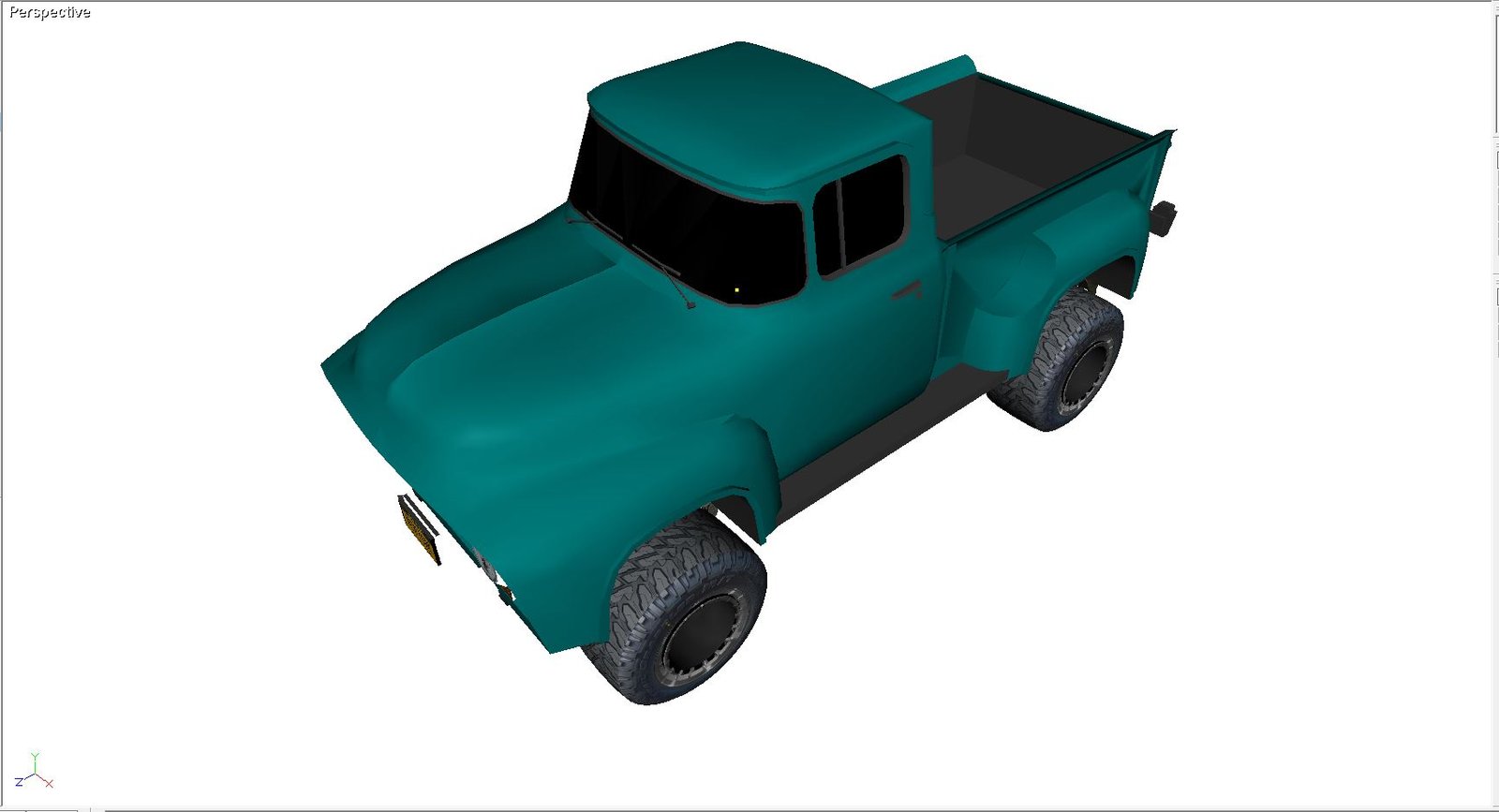 1956 Ford Truck - Step-Side 3D Model - Image 6
