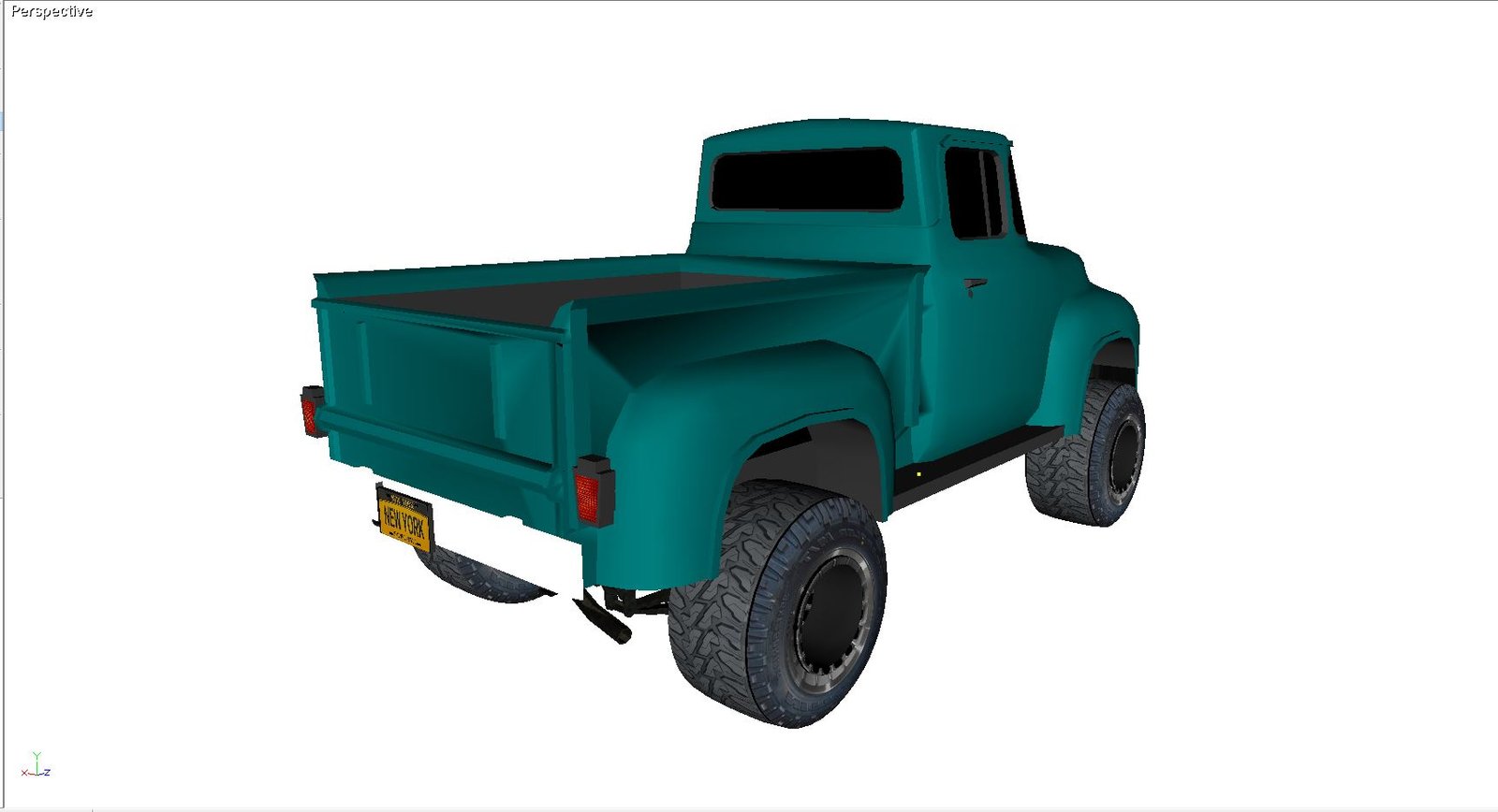 1956 Ford Truck - Step-Side 3D Model - Image 7