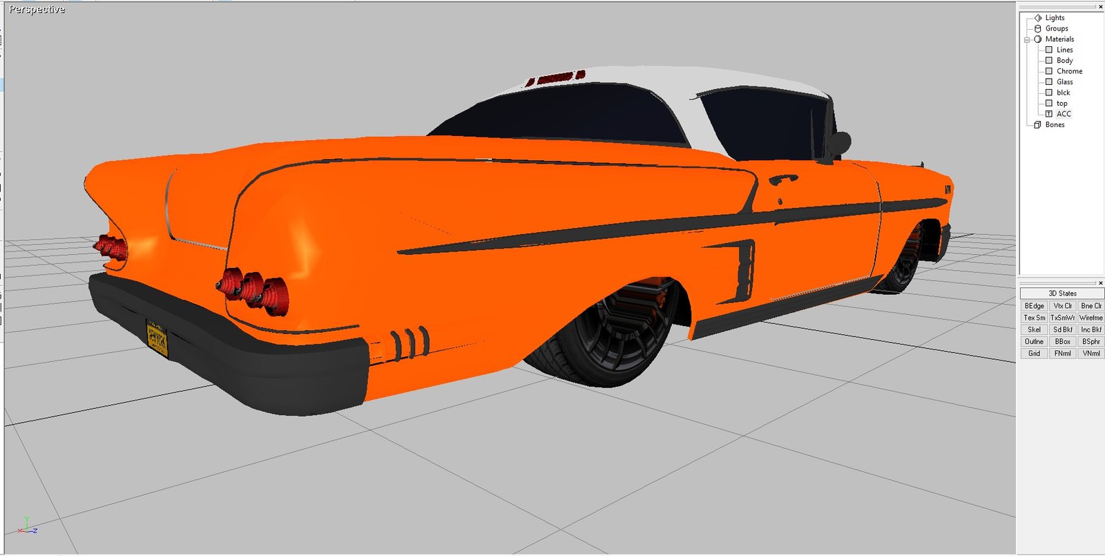 1958 Chevy Belair 2 door 3D Model - Image 17