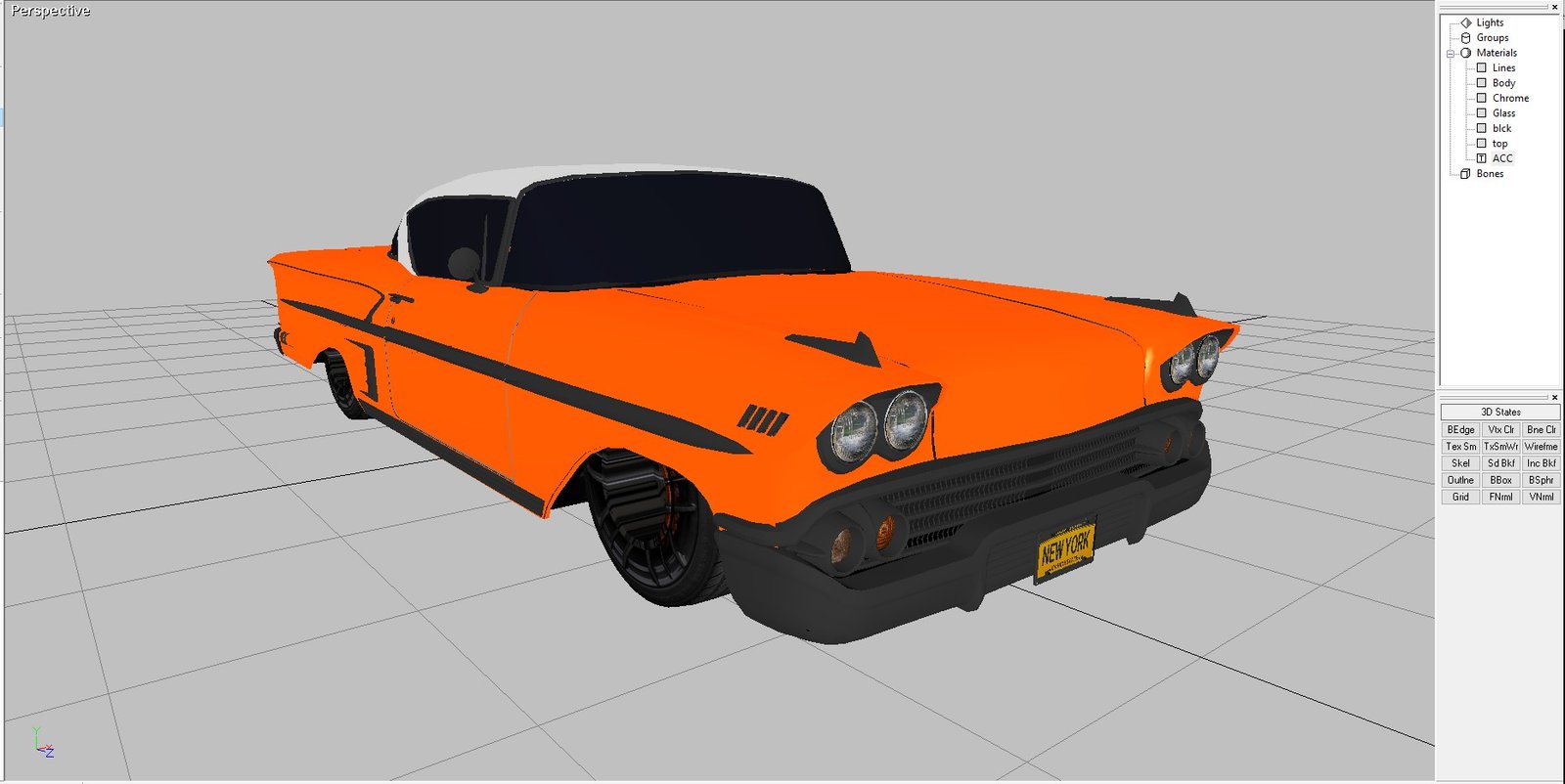 1958 Chevy Belair 2 door 3D Model - Image 18