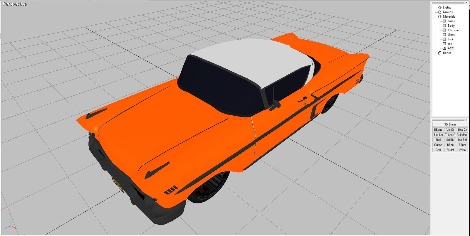 1958 Chevy Belair 2 door 3D Model - Image 2