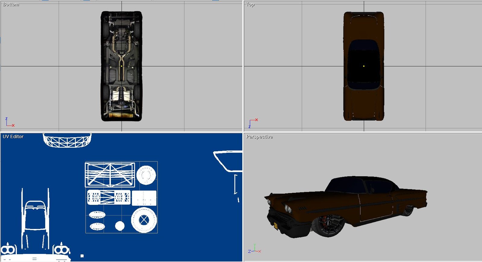 1958 Chevy Belair 2 door 3D Model - Image 10
