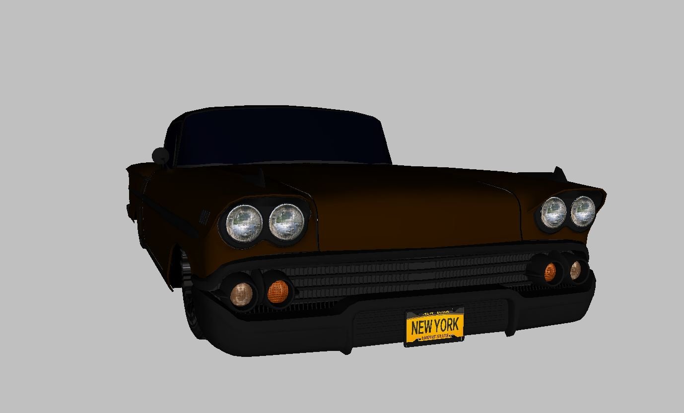 1958 Chevy Belair 2 door 3D Model - Image 14