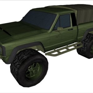 Military concept truck 7 - 3D Model