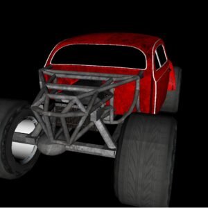 Retro Hot Rod - Circle track 3D Model
