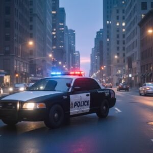 Ford Crown Vic Police Car 3D Model
