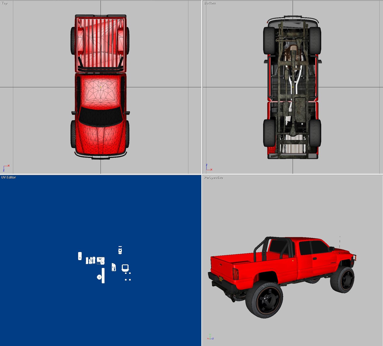 Dodge 4X4 Extended cab pickup truck model - Image 4