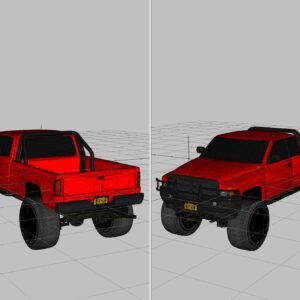 Dodge 4X4 Extended cab pickup truck model