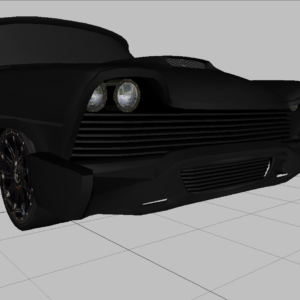 Murdered out 1957 Plymouth Fury 3D Model