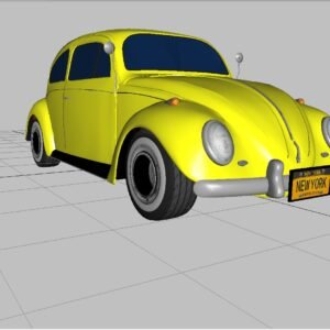 Volkswagen beetle bug - 1966 4 cyl 3D model