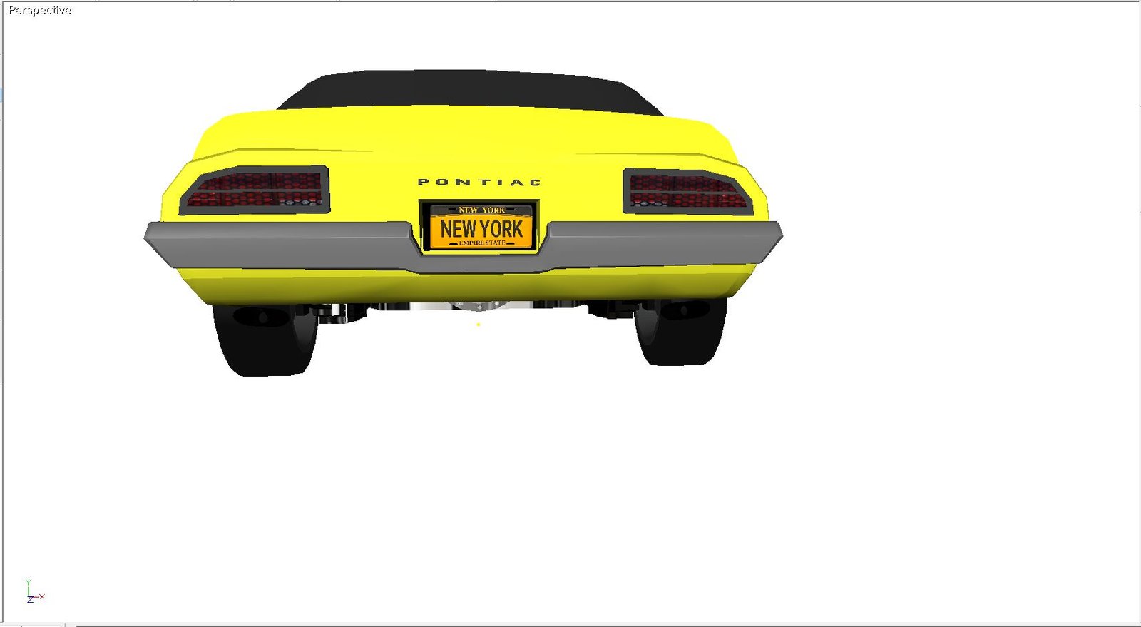 1970 Pontiac Firebird 3D Model - Image 2