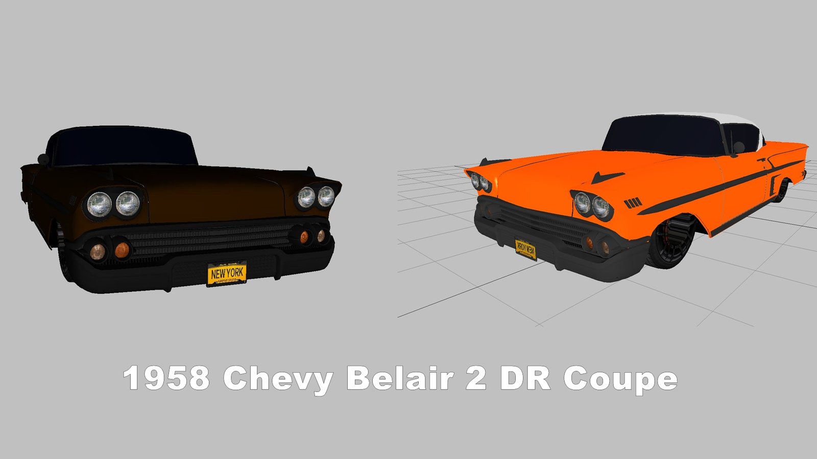 1958 Chevy Belair 2 door 3D Model