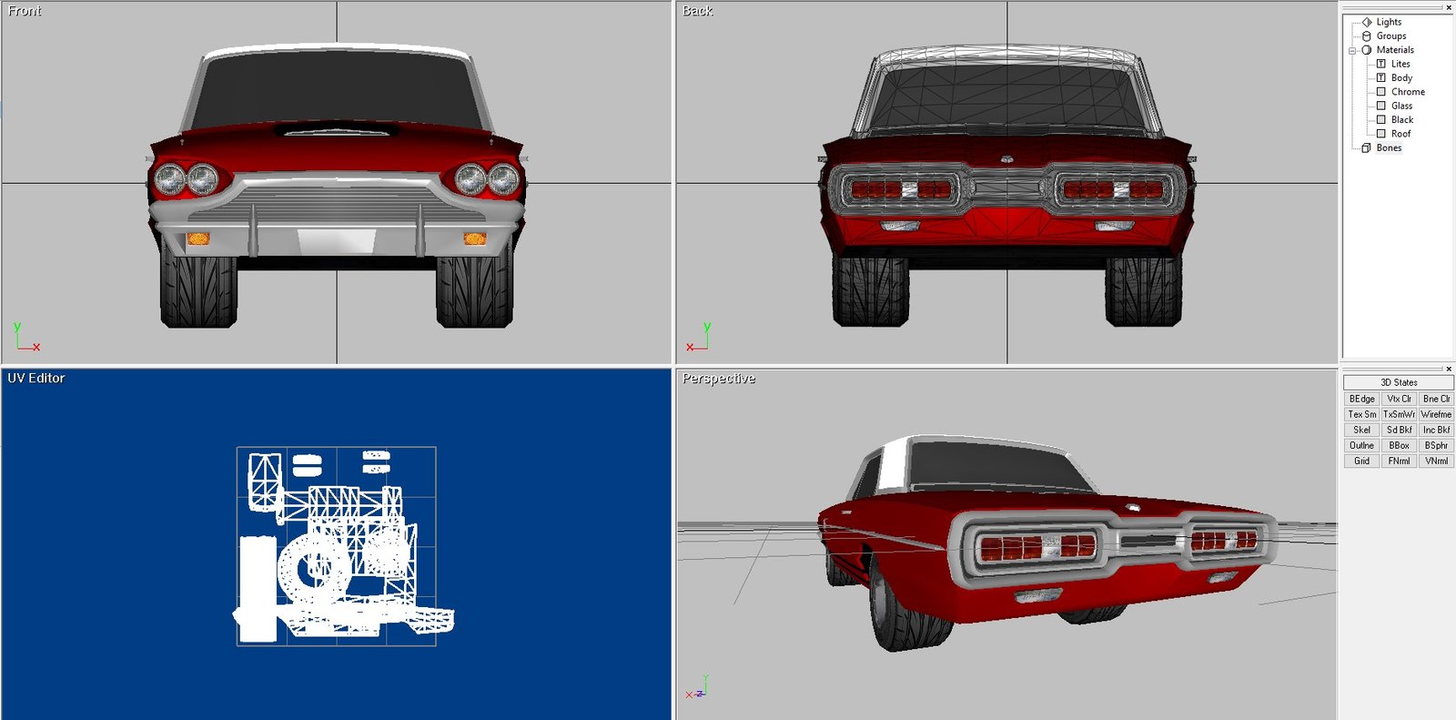 Classic Ford Thunderbird 3D Model - Image 11