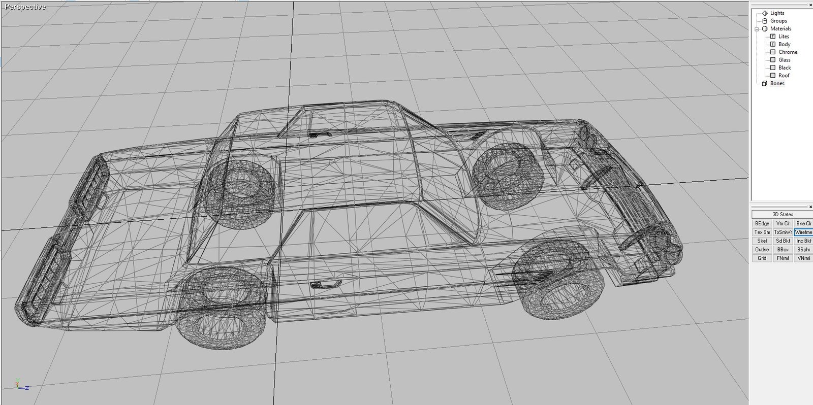 Classic Ford Thunderbird 3D Model - Image 6