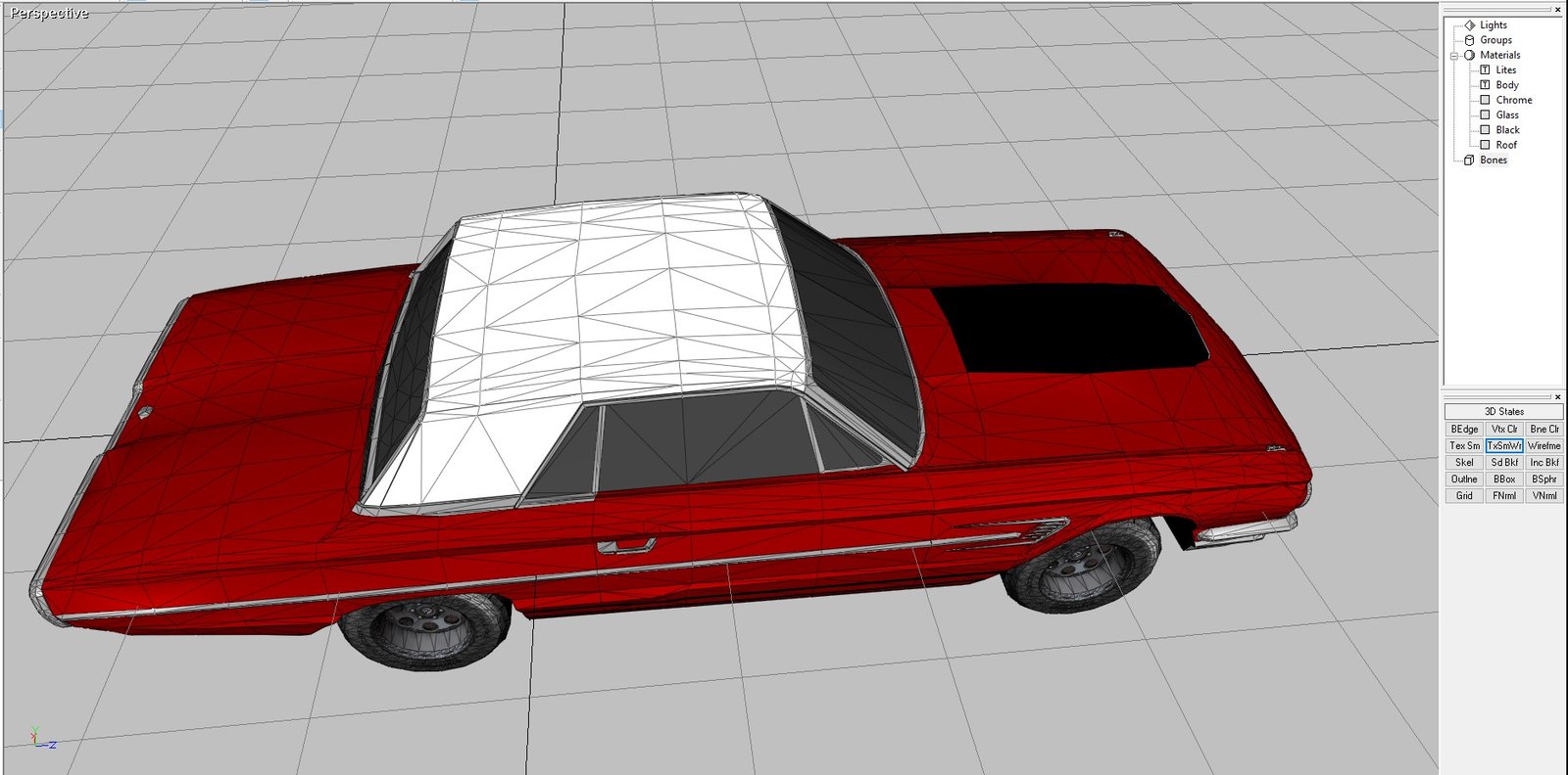 Classic Ford Thunderbird 3D Model - Image 7