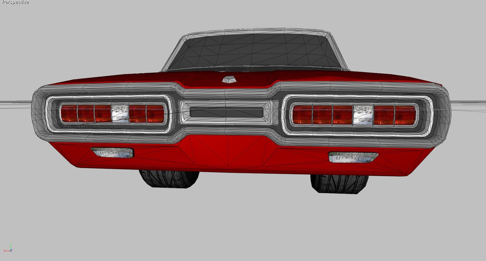 Classic Ford Thunderbird 3D Model - Image 8