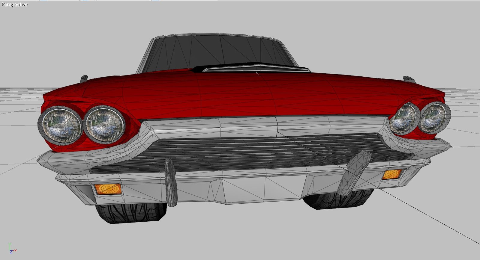 Classic Ford Thunderbird 3D Model - Image 9