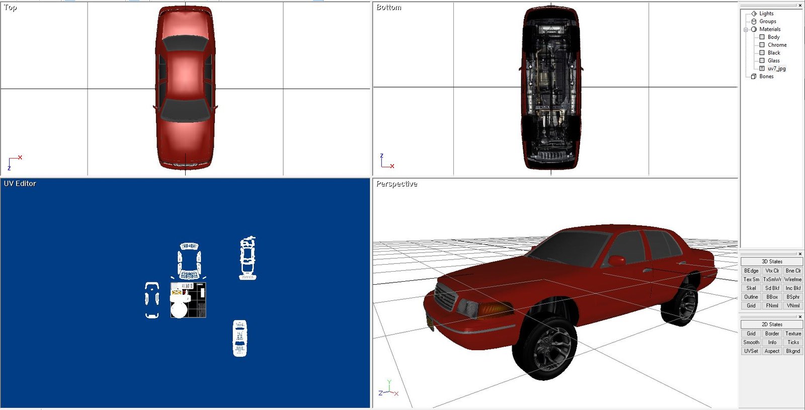Crown Victoria Donk 3D X model - Ford - Image 12