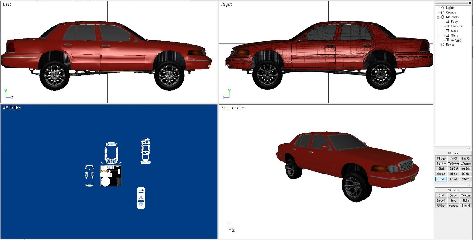 Crown Victoria Donk 3D X model - Ford - Image 13