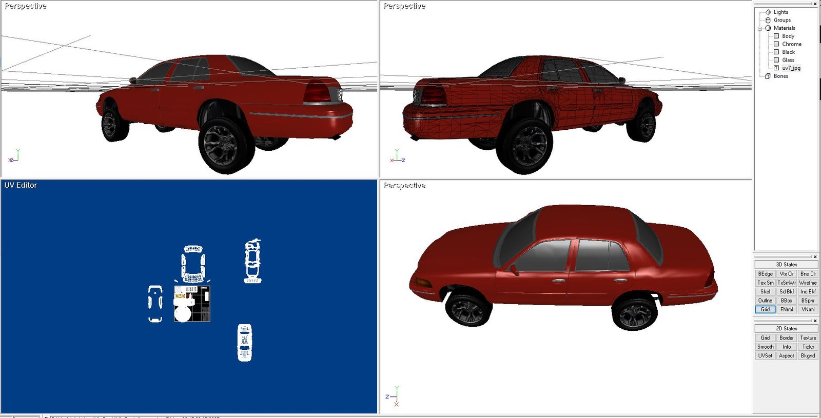 Crown Victoria Donk 3D X model - Ford - Image 14